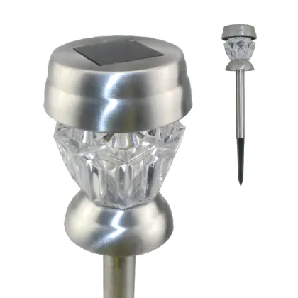Sunlight-Powered Stainless Steel RGB Solar Pathway Lights
