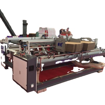 cardboard folding carton box semiauto folder gluer machine
