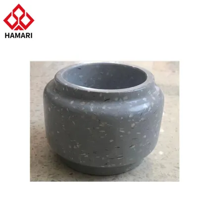 Handmade Terrazzo Vase: Stone Body with Color Granules