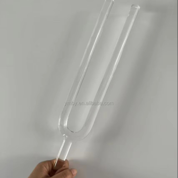 High Quality Customized Transparent Tuned Sound Healing Quartz Crystal Tuning Forks