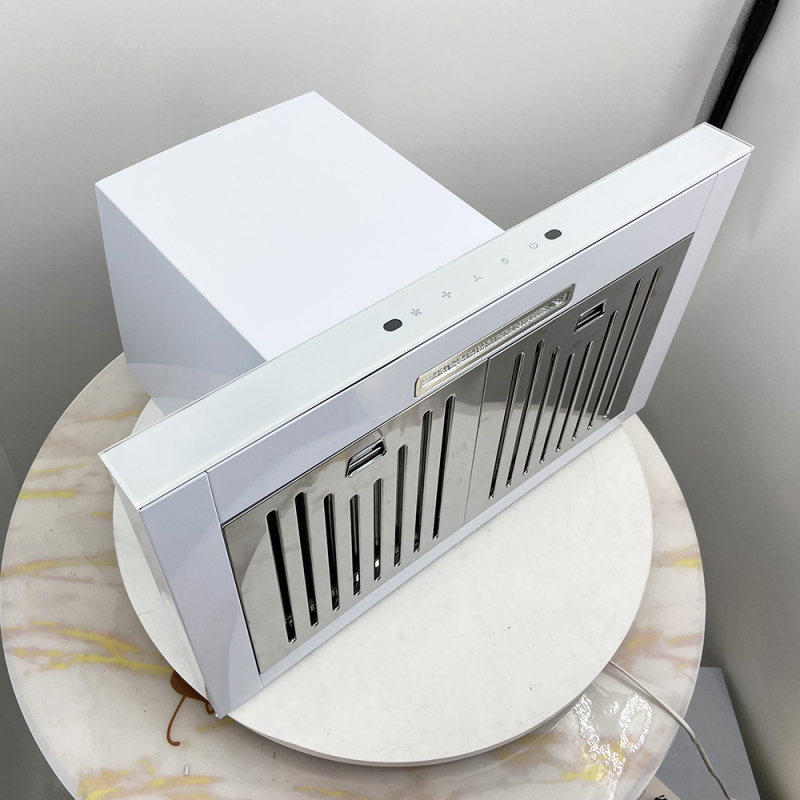 60cm Stainless Steel T-shaped Baffle Aluminium Filter Cooker Hood Wall Mount Kitchen Range Hood