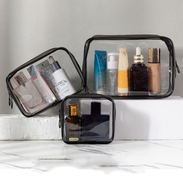 Logo personalizzabile PVC Transparent Imperme di stoccaggio impermeabile: lavaggio da viaggio versatile e sacchetto cosmetico
