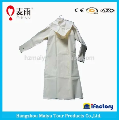 Maiyu waterproof windbreak women long mackintosh raincoat rainwear