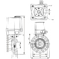 Katup Kupu-kupu Aktuator Pneumatik Pasokan Air