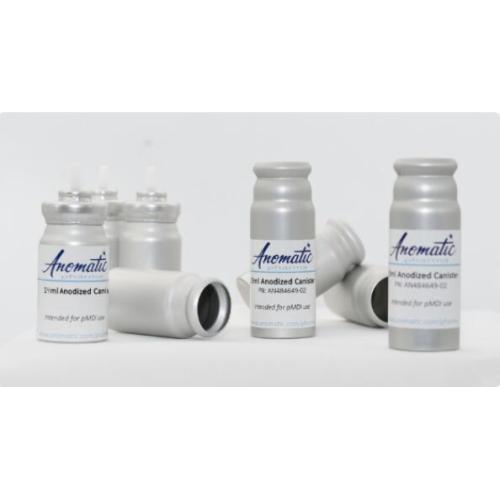 Anodized MDI Canister inhaler