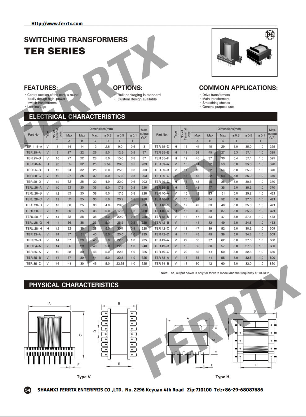 Switch Mode Transformer-SMPS