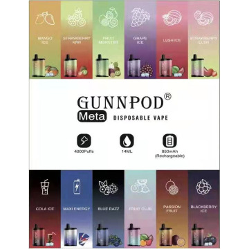 Gunnpod meta 4000puffs wegwerpvape