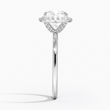 gold engagement rings for women E VVS1 18K Gold Princess Cut Diamond Ring Supplier