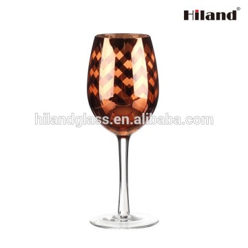 Promotional wholesale electroplated glass cup