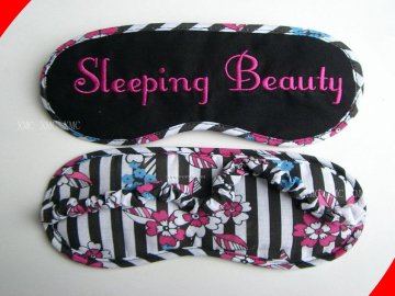 Oem Personalized Embroidery Earth Therapeutics Shut Sleeping Eye Mask For Blacksmiths