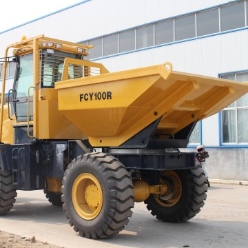 Chinese FCY100 Diesel 4x4 Wheel Driven Site Dumper Truck