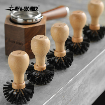 Portafiler ve Cafe Aksesuarları için MHW-3Bomber 58mm Kahve Filtresi Temizleme Fırçası