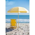 Free Logo Wooden Pole Canvas Waterproof Patio Swimming Pool Sun Garden Beach Outdoor Parasols Umbrella With Tassels