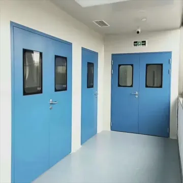 Reinraumtüren aus verzinktem Stahl