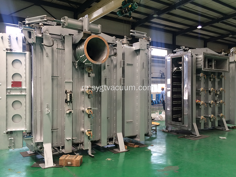 Горизонтальная многокамерная непрерывная вакуумная паяльная печь