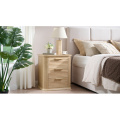 Wide Fluted Nightstand