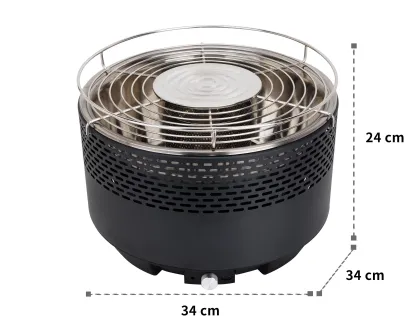 Portable Charcoal Grill Korean BBQ Griller Plate Grill Kamado