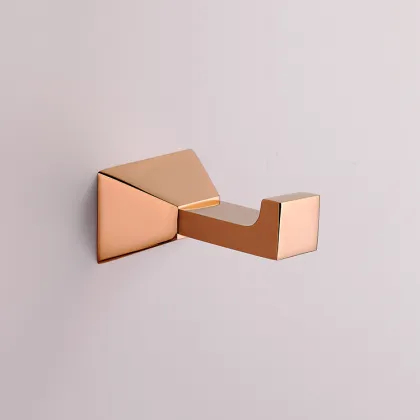 Rose Gold Wall Mounted Towel Rack & Shelf