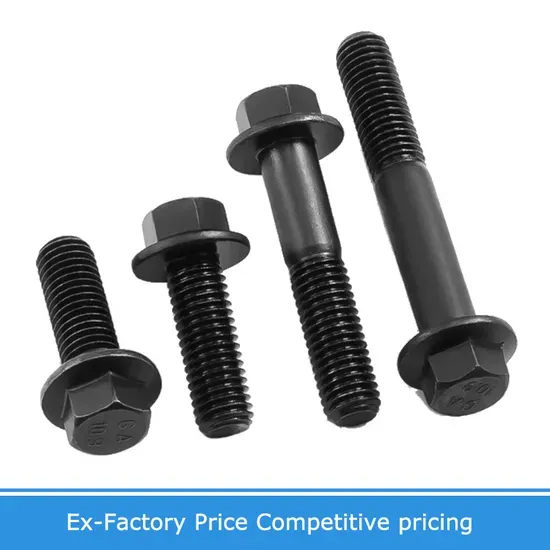 Grade 10.9 Black Carbon Steel Hex Washer Head Bolt