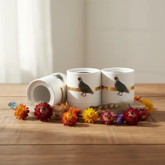 Personalized Paper Tube Packaging with Transparent Window