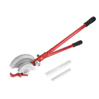 2 in 1 Manual Pipe Bender 180 Degree Professional Tube Bending Machine Heavy Duty Fuel Line Tubing Bending Tool 15mm 22mm