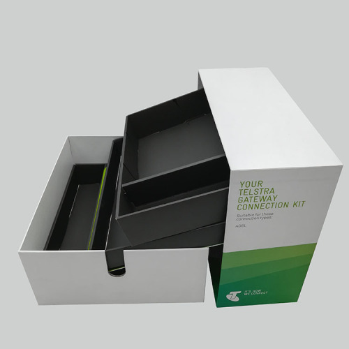 Colorful Telstra Gateway Lid Off Gift Box