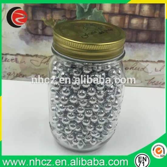 Silver Round Push Pin in jar