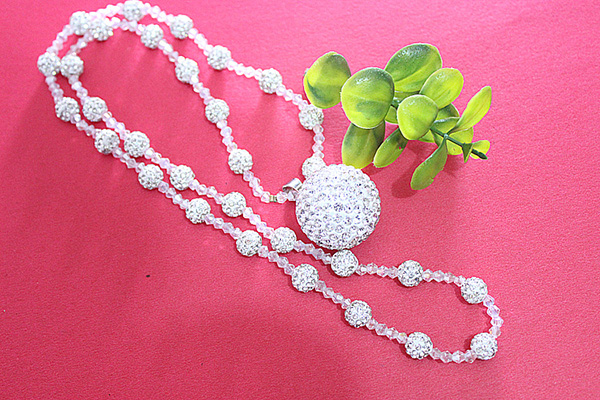 Shamballa Ball Necklace