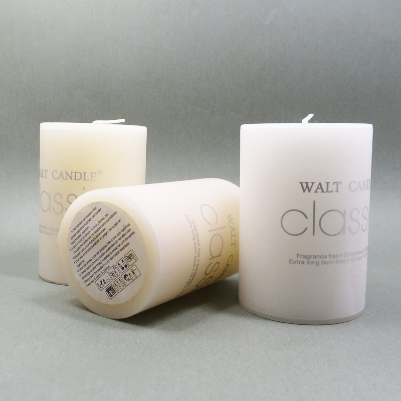 pillar candles ivory