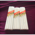 6PCS branco pequeno maior cera velas fortes