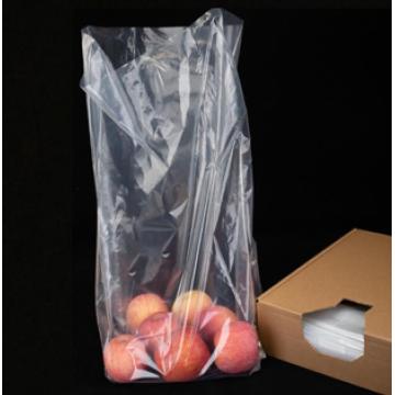 Supermarket Clear Flat Bag with Gusset in Box