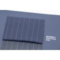 Navy Pinstripe Machine Washable Wool Fabric