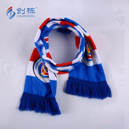 High Quality Wholesale Advertising Soccer Printed Fan Scarf