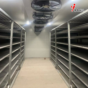 Armazenagem fria industrial na sala