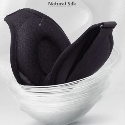 3D Luxury Sleep Eye Mask: Silk Foam Blindfold for Blocking Out Light