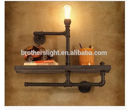 2015 Hot sale decorative vintage industrial style retro pipe lamp wall light