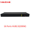 16 Ports Hub2.0 200W 고전력