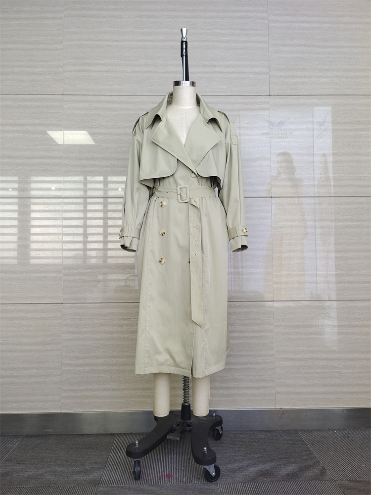 Female Long Sleeve Trench Coat Jpg