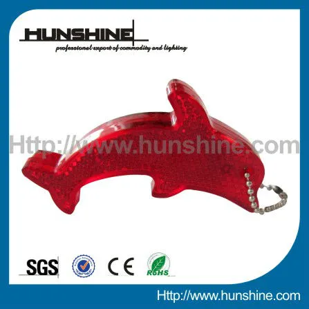 dolphin animal promotional shimmering led light keychain