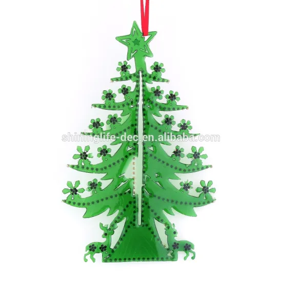 resin christmas tree with deer