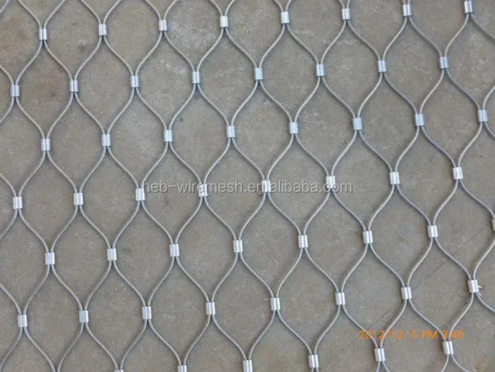 Flexible Stainless Steel Cable Woven Knotted Mesh