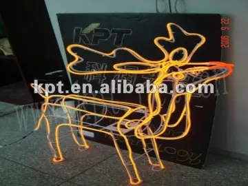 super lighting constructive neon stiff el wire for christmas