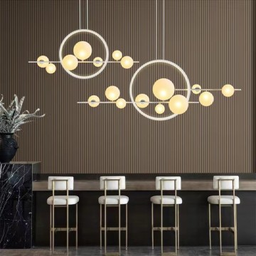 Nordic Minimalist Glass Pendant Lights for Living Room and Dining Room