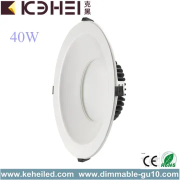 40W 4000K LED Recessed Downlight Fixtures Philips Driver