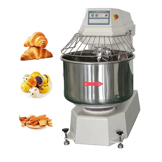 Stainless Steel Commercial Bakery Dough Mixer for Bread Making (50Kg/25Kg/20Qt)