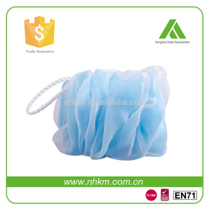 High quality customized color finer shower poufs meshy shower puff