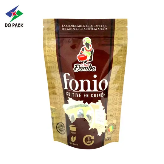 DQ PACK Coffee Pouch Coffee Bean Recycle Packaging Coffee Bag With Valve
