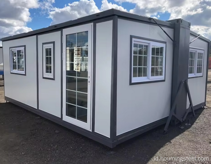 20ft flat top folding house yang dapat diperluas