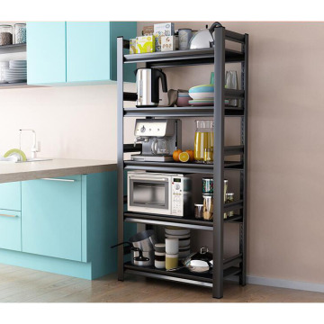 Multi Layer Corner Steel Shelf for Kitchen Products & Microwave Oven Storage