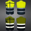 Hivis Black Bottom Class 2 Construction Work Vest